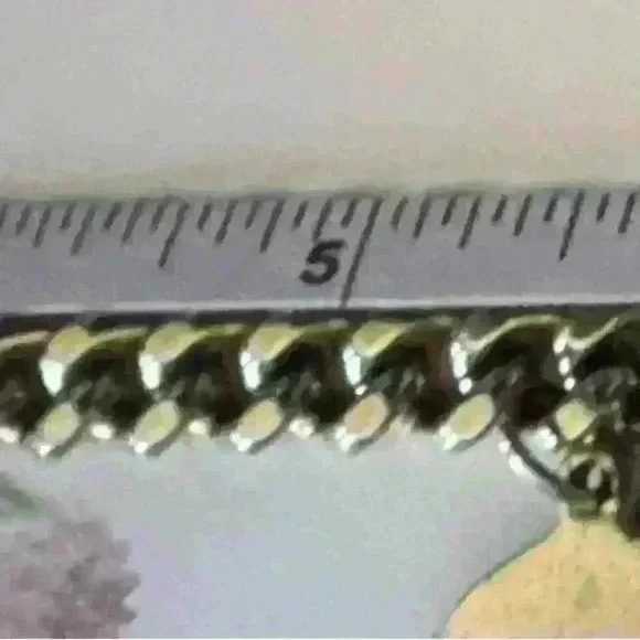 Sperry Rare Vintage 1950's Silver Tone OXO Charm Curb Link Bracelet - Picture 6 of 7